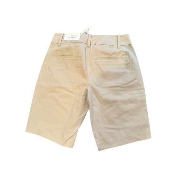 Ann Taylor Factory The 10" Short Tan Size 0 Stretch Twill NWT Khakis - Picture 4 of 7